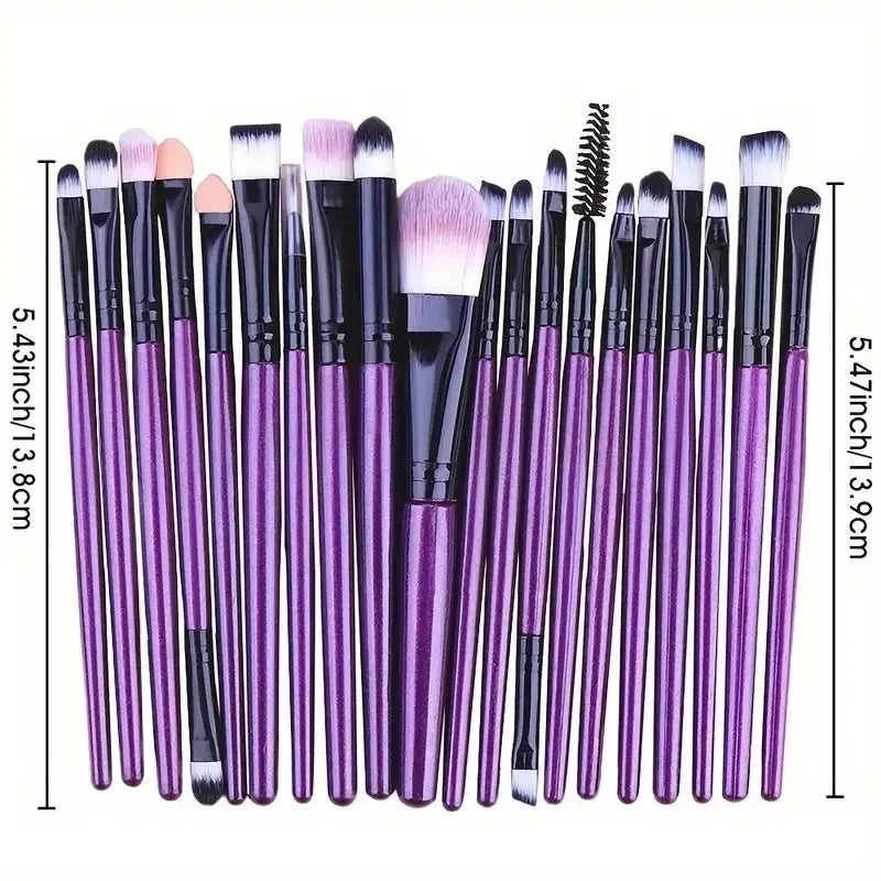 20Pcs Makeup Brush Set Eyeliner Brush Blending Brush Makeup Brushes
