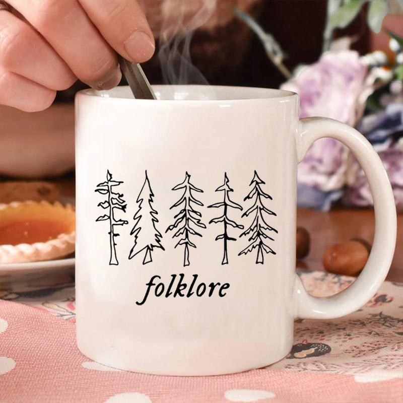 Folklore Milk Cup Taylor Music Swift Albums Mug Folklore Inspired