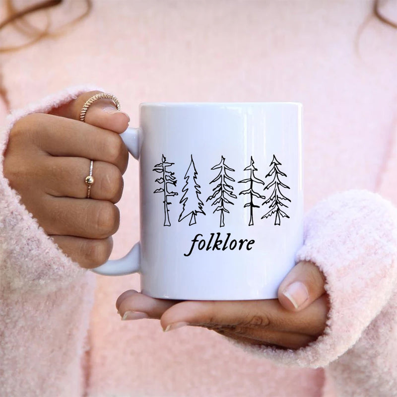 Folklore Milk Cup Taylor Music Swift Albums Mug Folklore Inspired