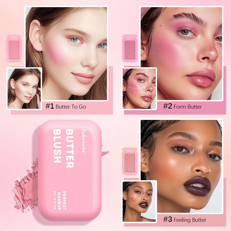 Professional Makeup Powder Blush 12HR Wear Vegan Formula Blusher