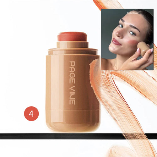 PAGE VINE Pocket Blush Stick Multi-Functional 6 Colors Lip & Cheek