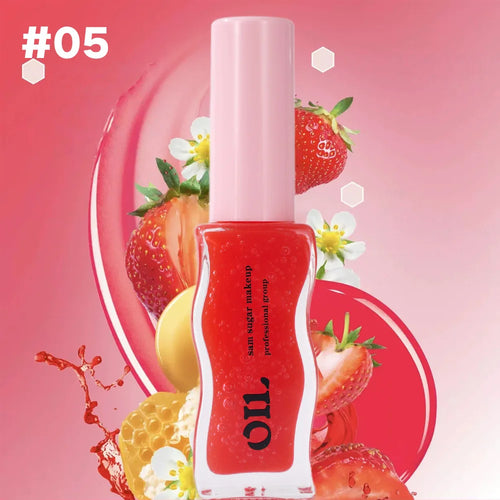 Fruit Honey Essence Lip Oil Sexy Plump Lip Jelly Strawberry Tinted Lip