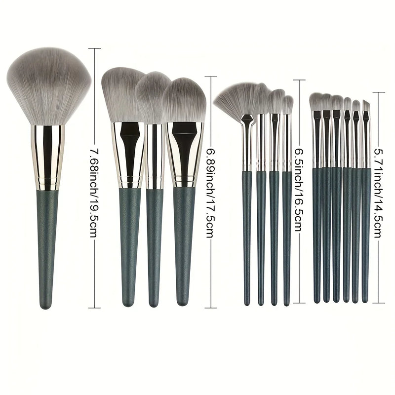 14 Piece Makeup Brush Set Soft Fluffy Eyeshadow Brush Concealer Brush