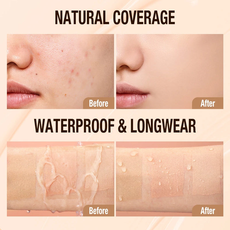 O.TWO.O Liquid Foundation Cream for Face 30ml High Coverage Makeup