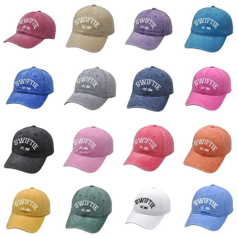 New TS Baseball Caps 1989 Embroidery Hats Retro