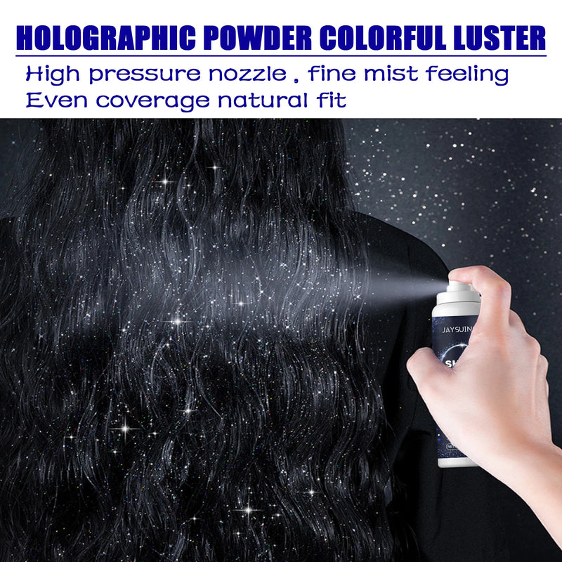 Jaysuing Shiny Glitter Spray Body Hair Clothes Highlighter Powder