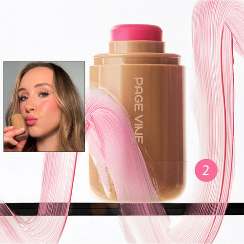 PAGE VINE Pocket Blush Stick Multi-Functional 6 Colors Lip & Cheek