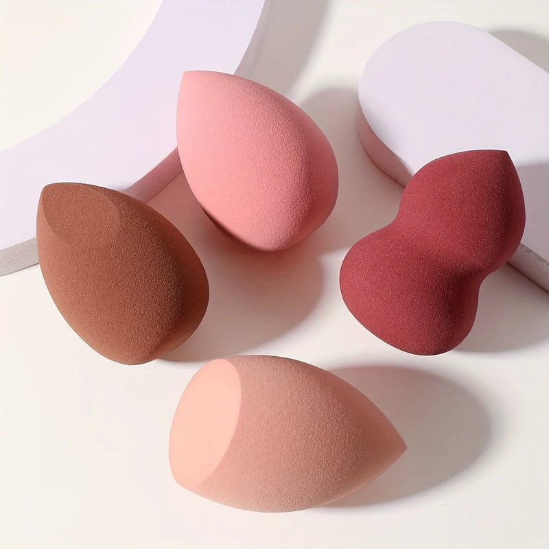 4 Kosmetik Schwamm Sets, Kosmetik Ei, trocken und nass