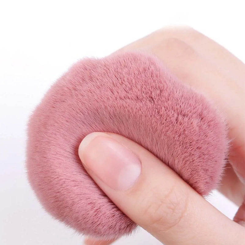 CALIYI 1/2 PCS Fluffy Loose Powder Blush Brushes Portable MINI Luxury