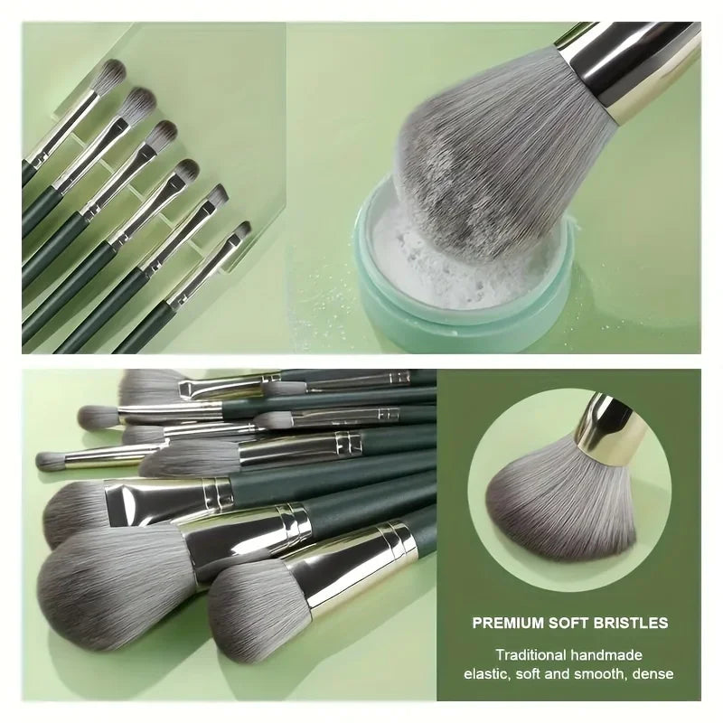 14 Piece Makeup Brush Set Soft Fluffy Eyeshadow Brush Concealer Brush