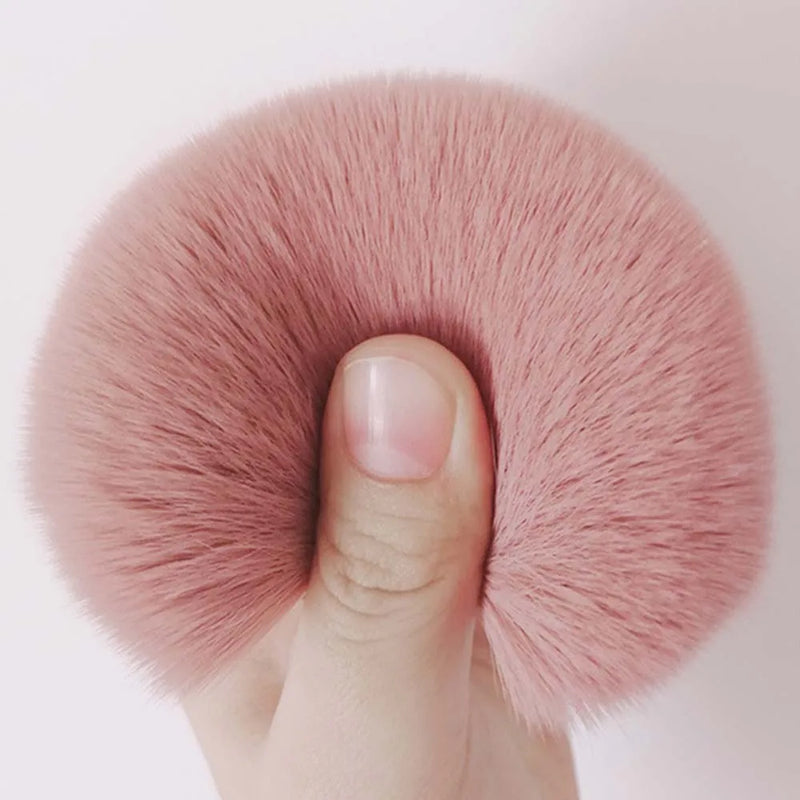 CALIYI 1/2 PCS Fluffy Loose Powder Blush Brushes Portable MINI Luxury