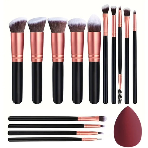 NEW 14PCS Makeup Brushes Set  Soft Fluffy Foundation Blush Powder