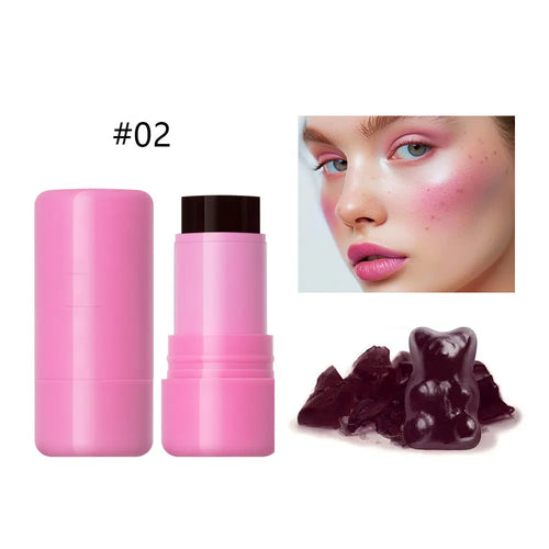Jelly blush lip gloss stick for lazy people to contour, even skin