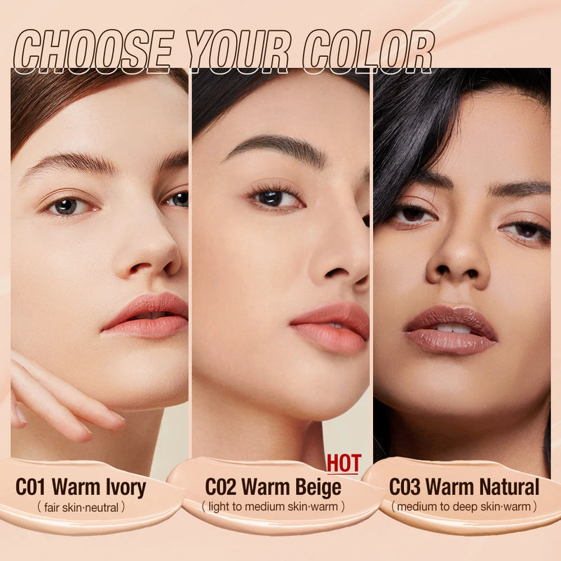 O.TWO.O Liquid Foundation Cream for Face 30ml High Coverage Makeup