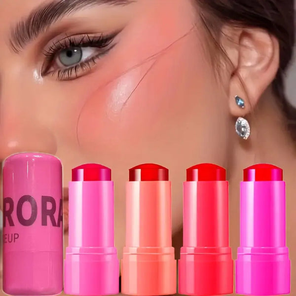 Jelly blush lip gloss stick for lazy people to contour, even skin