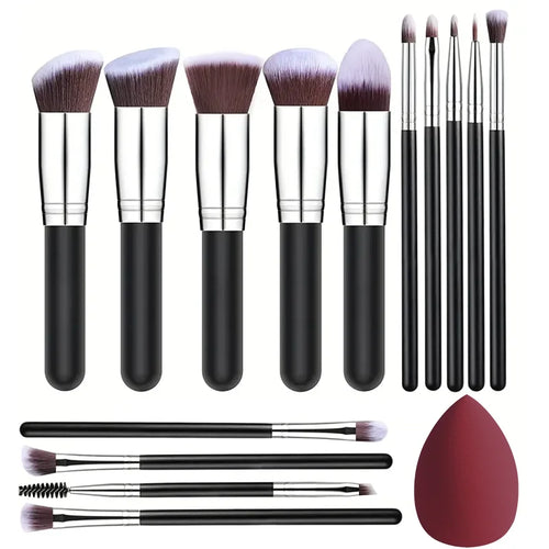 NEW 14PCS Makeup Brushes Set  Soft Fluffy Foundation Blush Powder
