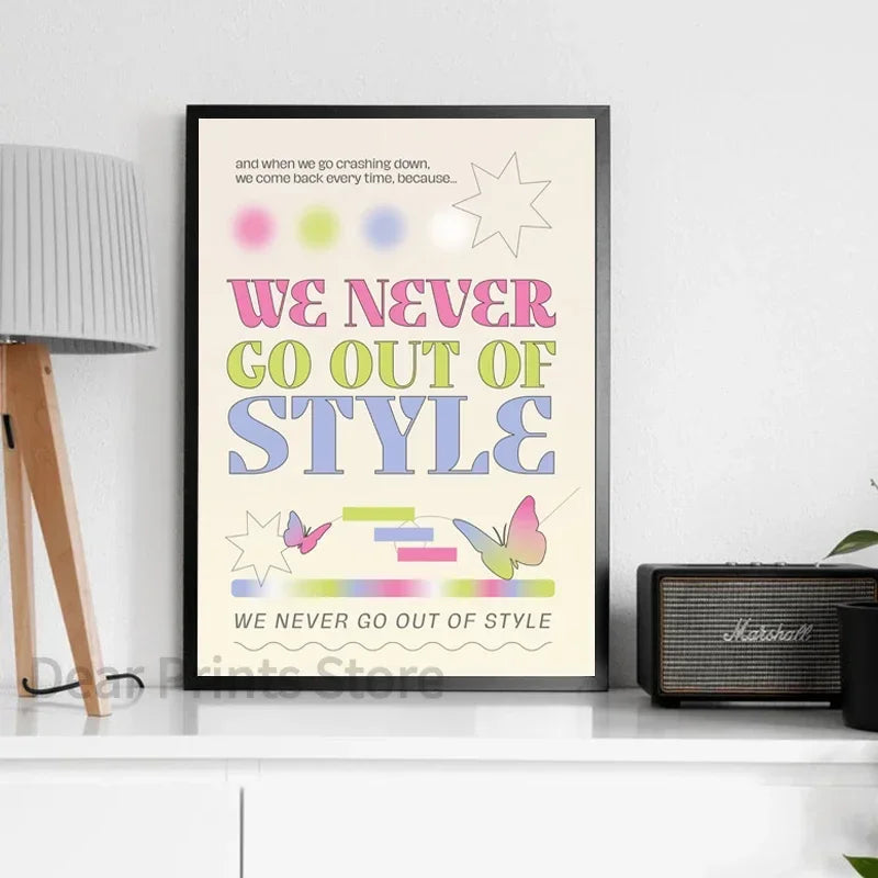 Modern Minimalist Wall Art Abstract Lines Taylor Swift HD
