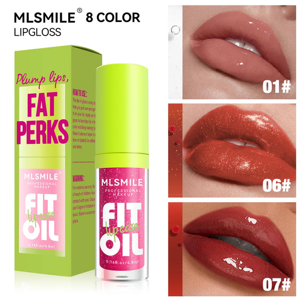 8 Colors Liquid Lip Gloss Non Stick Cup Waterproof
