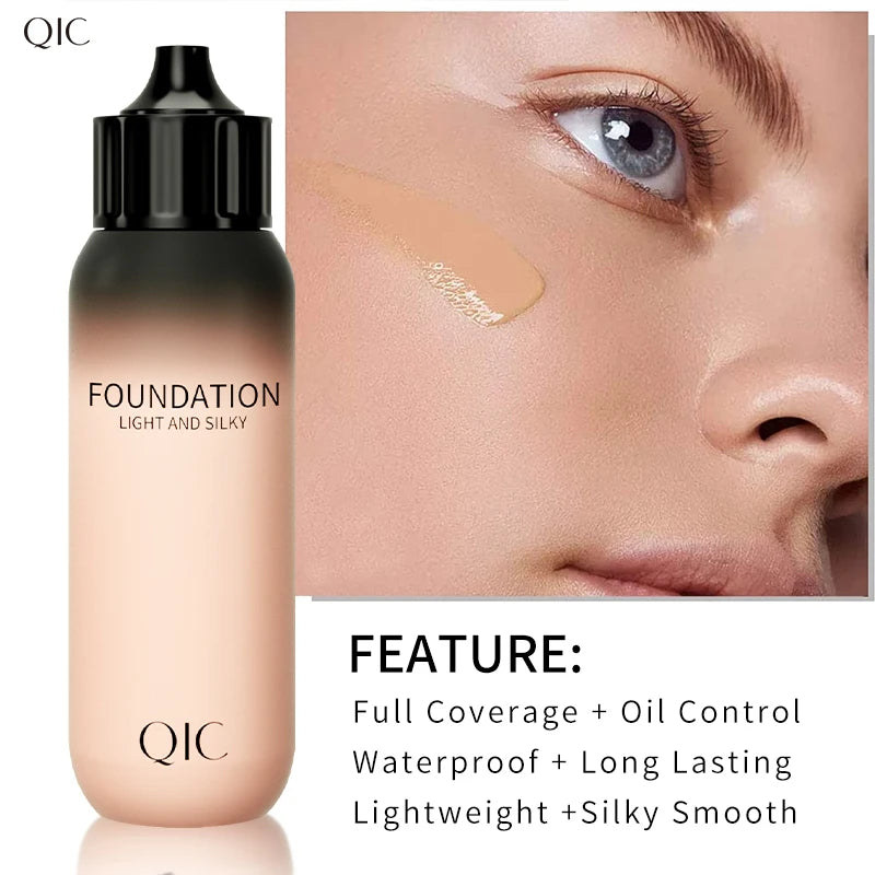 30ml Liquid Foundation Cream Waterproof Oil-control Cover Acne Base