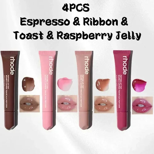 4 Colors Lip Glosses Plump Moisturizing Lip Glaze Essence Gel Oil Long