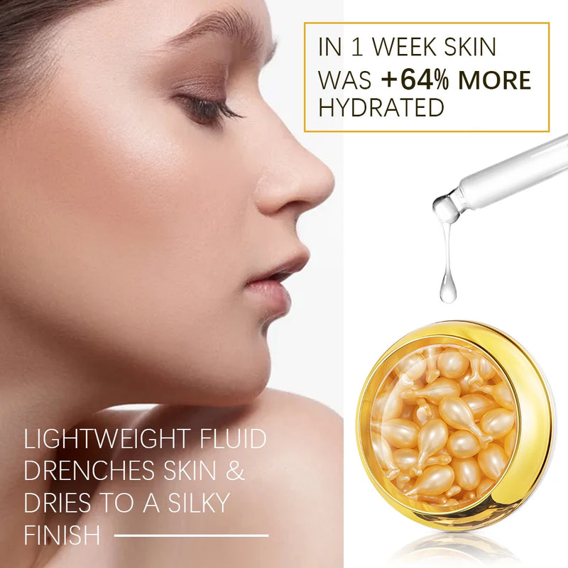90 Pcs/Bottle Retinol Serum Ceramide Capsules Night Serum Moisturizing