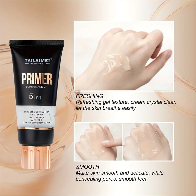 Waterproof Base Transparent Gel Makeup Primer - Full Coverage Matte
