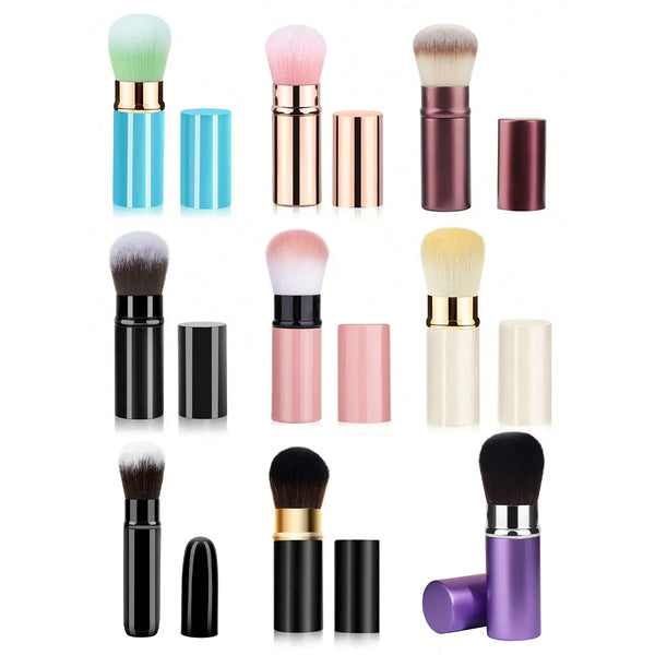1pc Retractable Brush Makeup Brush Powder Blusher Powder Brush Mini