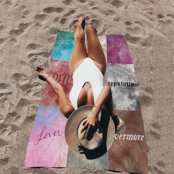 Vintage T-Taylor-Swift Microfiber Printed Beach Towel