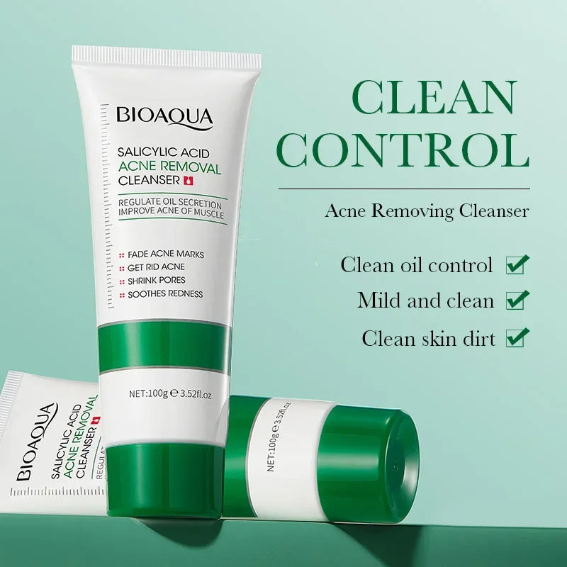 BIOAQUA Salicylic Acid Facial Cleanser Acne Treatment Moisturizing Oil