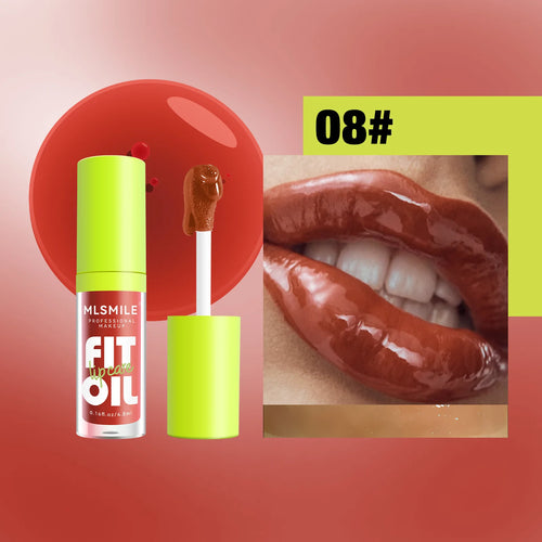 8 Colors Liquid Lip Gloss Non Stick Cup Waterproof