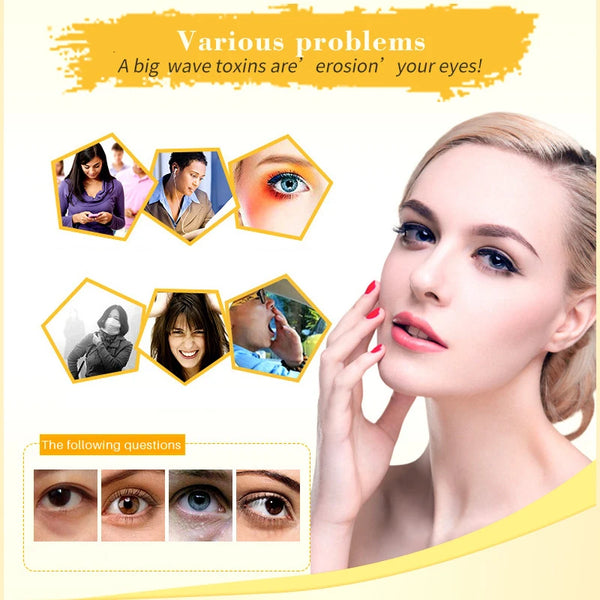 20Pcs=10Pairs Gold Collagen Crystal Eye Mask skincare Eye Patches
