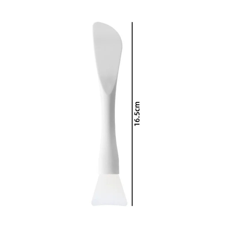 1Pcs Silicone Facial Mask Brush Soft Head with Scraper Integrated