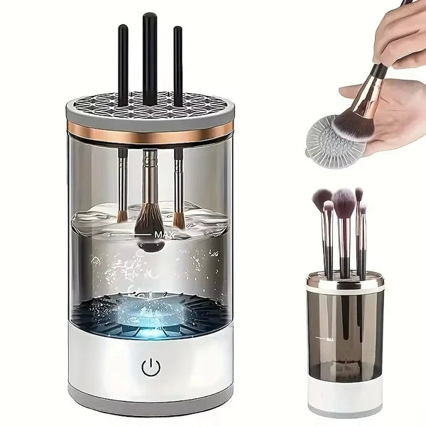 3 In 1 Electric Makeup Brush Cleaner  USB Plug Portable Eyeshadow