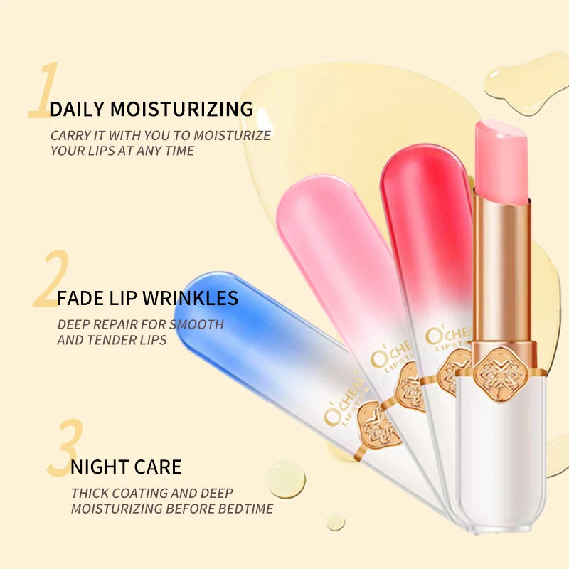 O'CHEAL Color Fruit Lipstick Peach Temperature Changing Lip balm