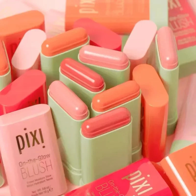 Cheek 3-in-1 Lip Tinted Moistured Blush Stick Silky Brighten Blush