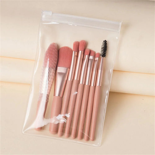 8PCS Soft Fluffy Makeup Brushes Set for cosmetics Foundation Blush