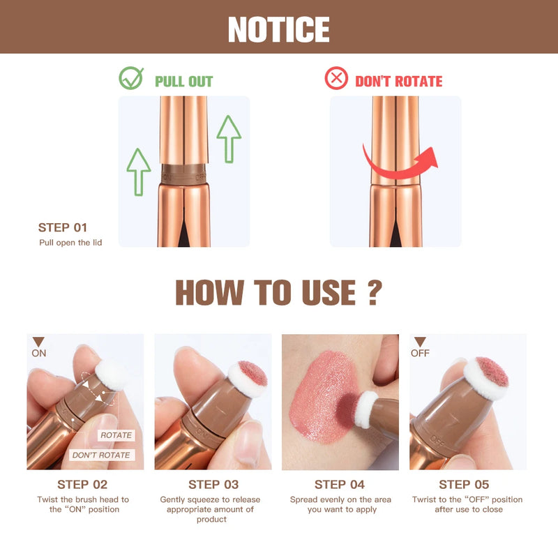 Liquid Contouring Highlighter Stick Matte Brightening Primer