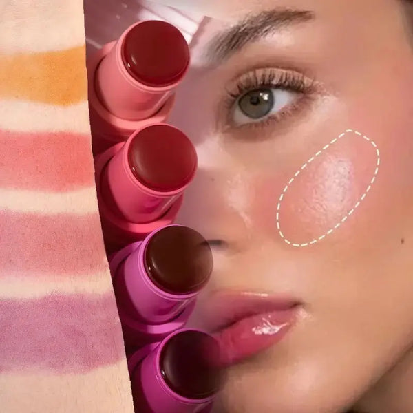 Jelly blush lip gloss stick for lazy people to contour, even skin