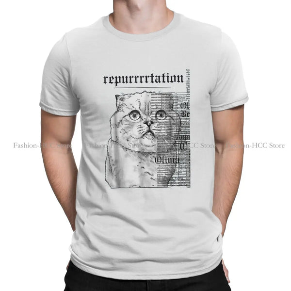 Taylor White Cats Swift Rep Tour Harajuku Polyester TShirt Cat Cute