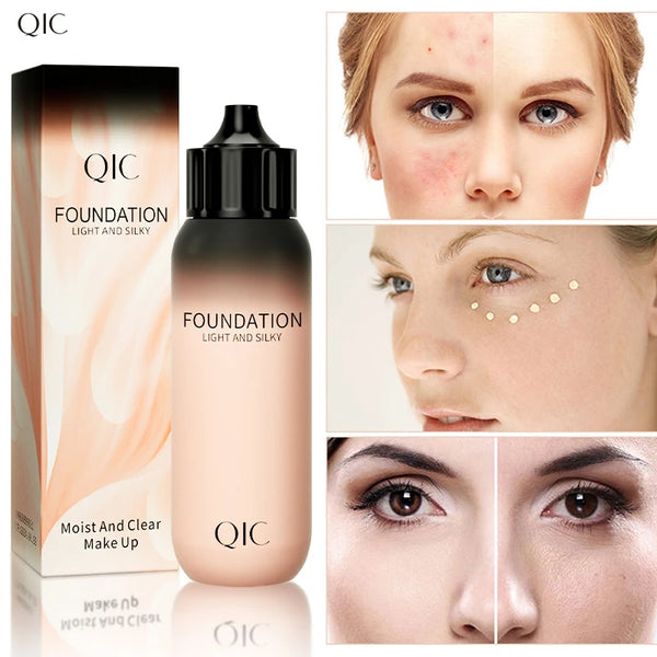 30ml Liquid Foundation Cream Waterproof Oil-control Cover Acne Base