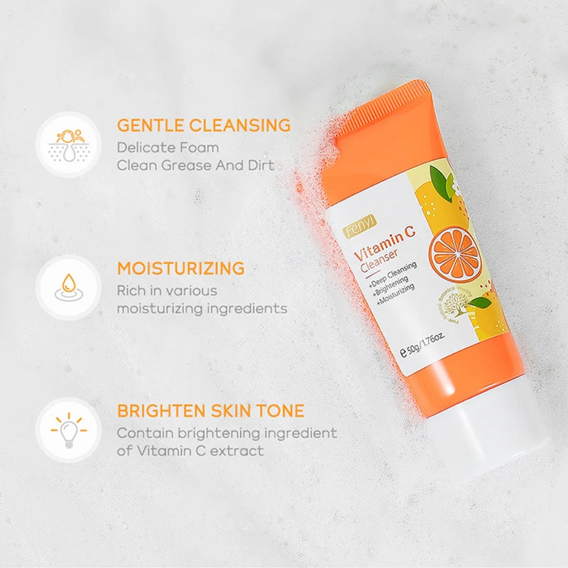 Vitamin C Facial Cleanser Skin Deep Cleansing Moisturizing Blackhead