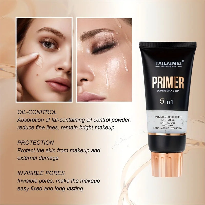Waterproof Base Transparent Gel Makeup Primer - Full Coverage Matte