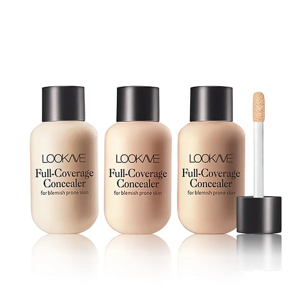 Liquid Concealer Foundation Cream Makeup Waterproof Lasting Full