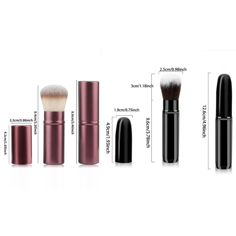 1pc Retractable Brush Makeup Brush Powder Blusher Powder Brush Mini
