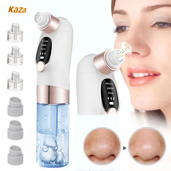 Blackhead Remover Pore Vacuum Face Cleaner Electric Pimple Acne Black