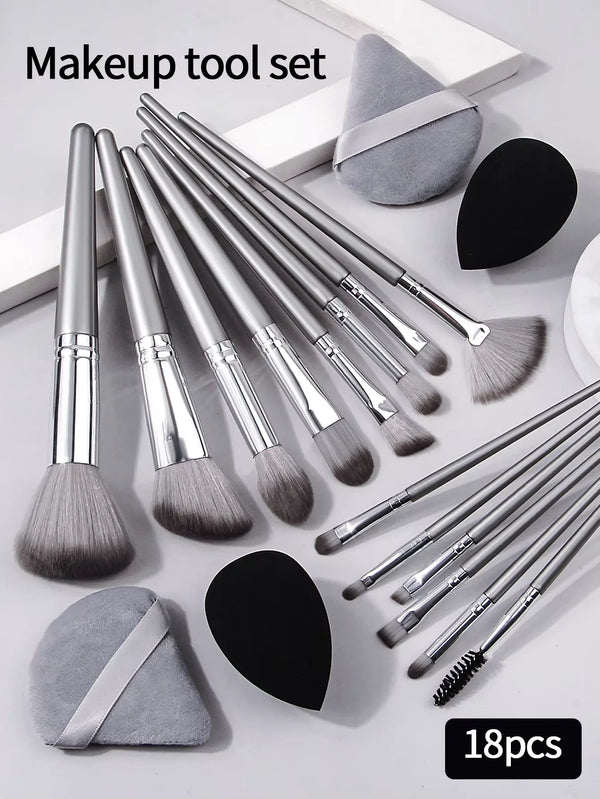 Soft Fluffy Makeup Brushes Set Eye Shadow Foundation Women Cosmetic