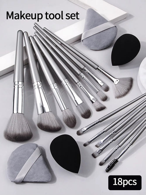 Soft Fluffy Makeup Brushes Set Eye Shadow Foundation Women Cosmetic
