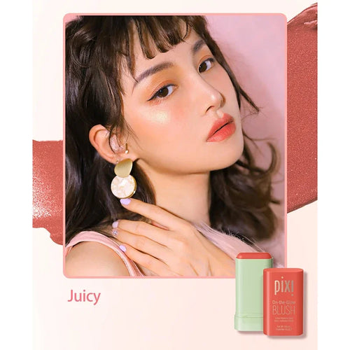 Cheek 3-in-1 Lip Tinted Moistured Blush Stick Silky Brighten Blush