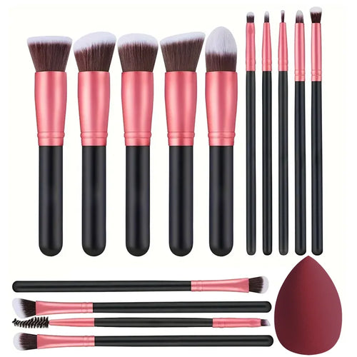 NEW 14PCS Makeup Brushes Set  Soft Fluffy Foundation Blush Powder