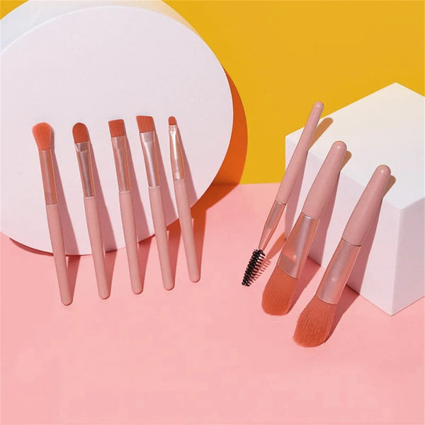 8PCS Soft Fluffy Makeup Brushes Set for cosmetics Foundation Blush